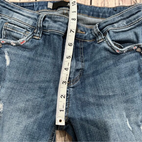 KFTK Mia Toothpick Distressed Skinny jeans size 0 - Picture 13 of 14